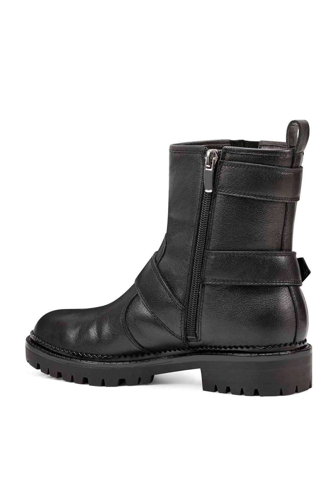 Botín Arria Cuero Negro Mujer-2