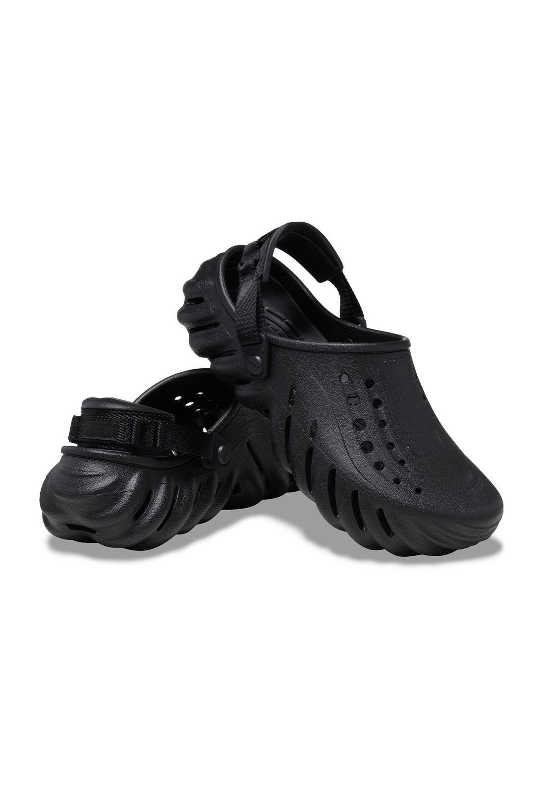 Zueco Crocs Hombre Echo Clog Negro-3