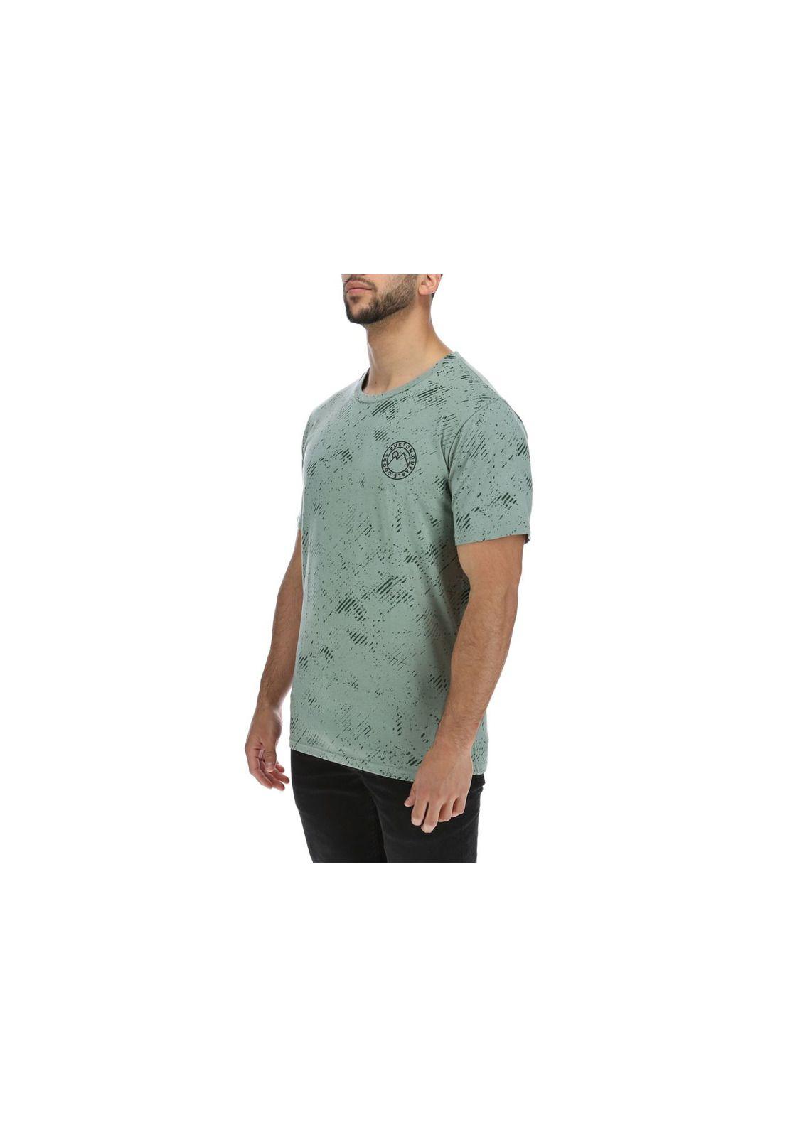 Polera M/C  Hombre Bronn Verde Claro-1