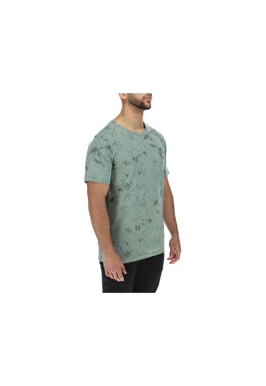 Polera M/C  Hombre Bronn Verde Claro-3