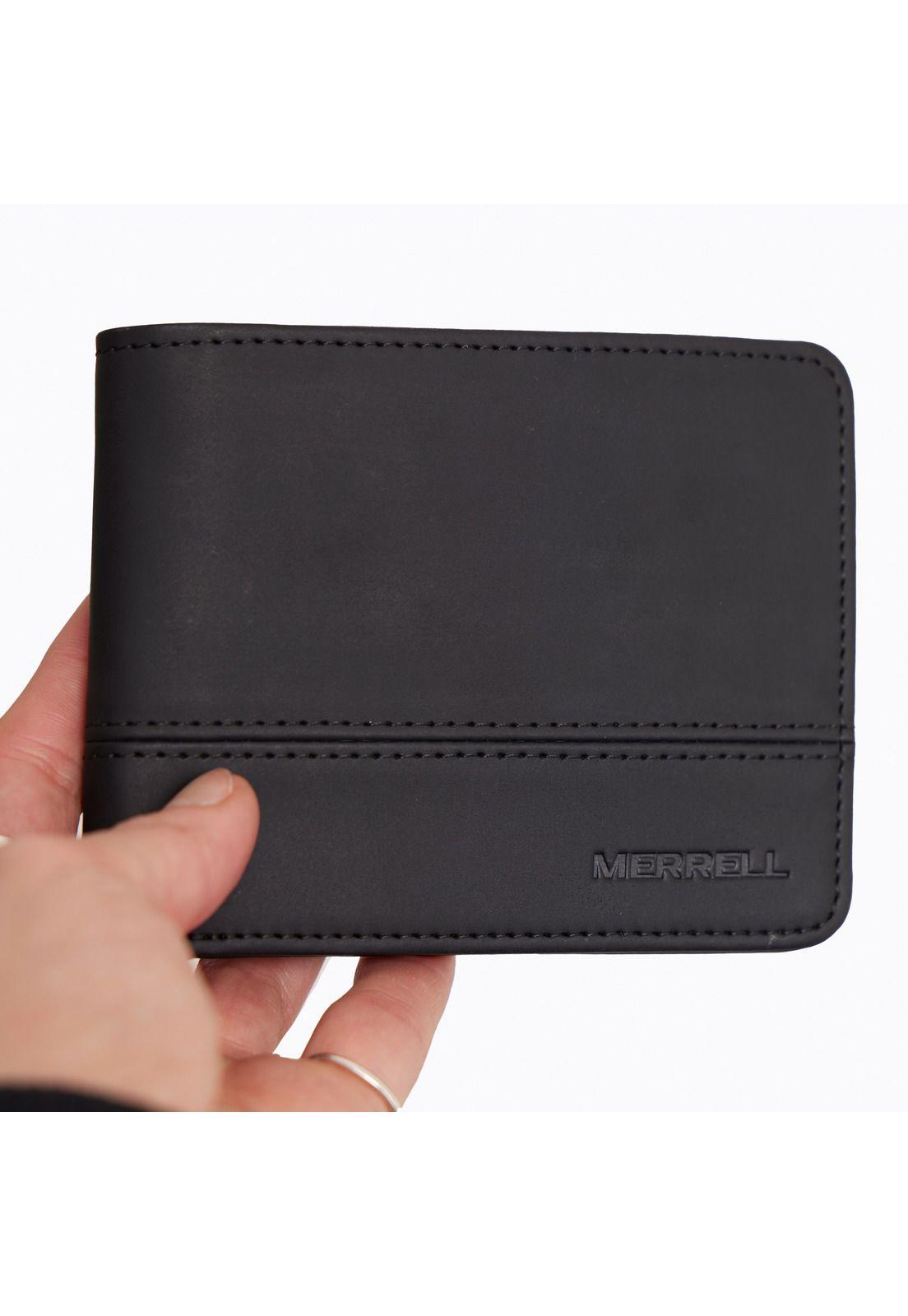 Billetera Unisex Boston Recycled Leather Negro-3