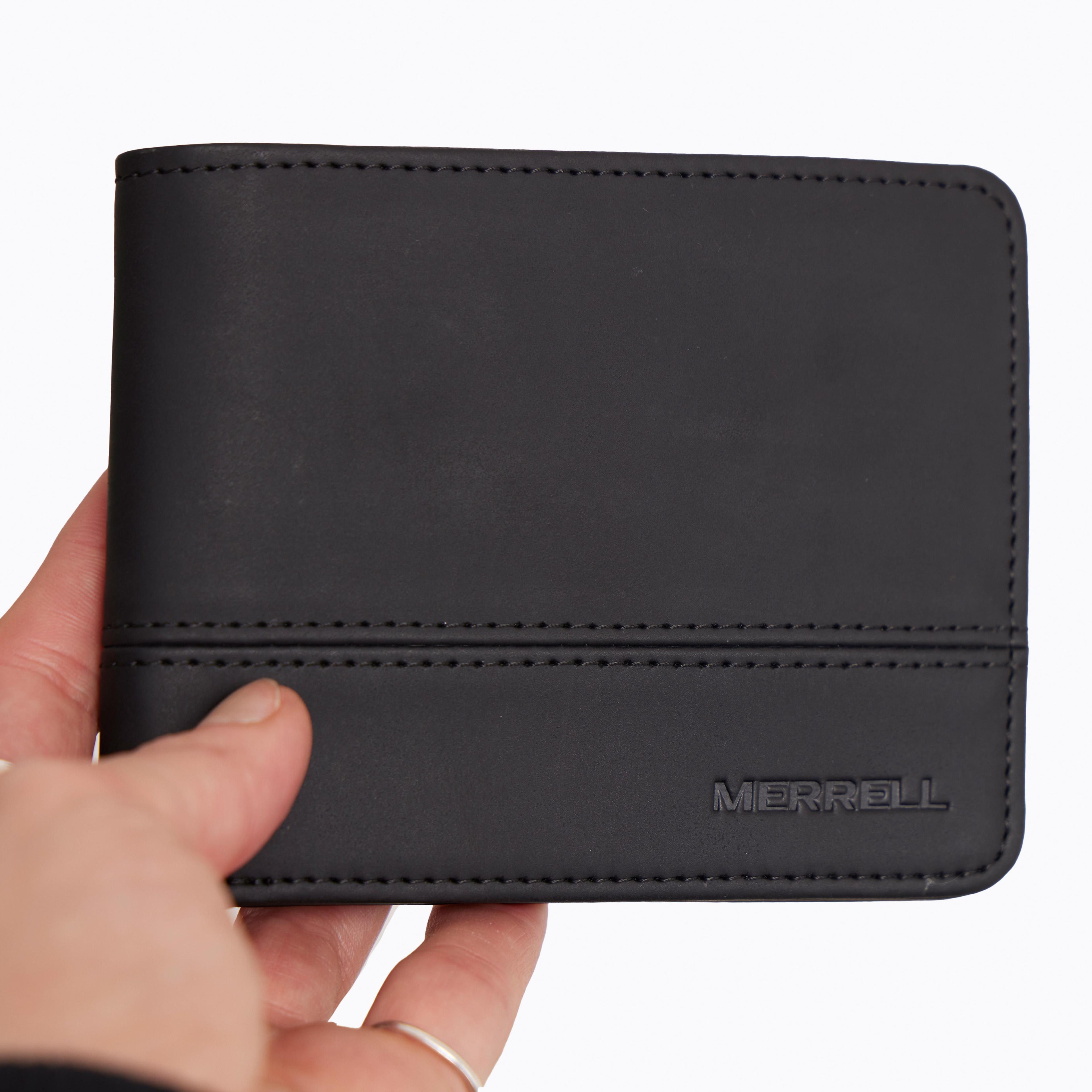 Billetera Unisex Boston Recycled Leather Negro-4