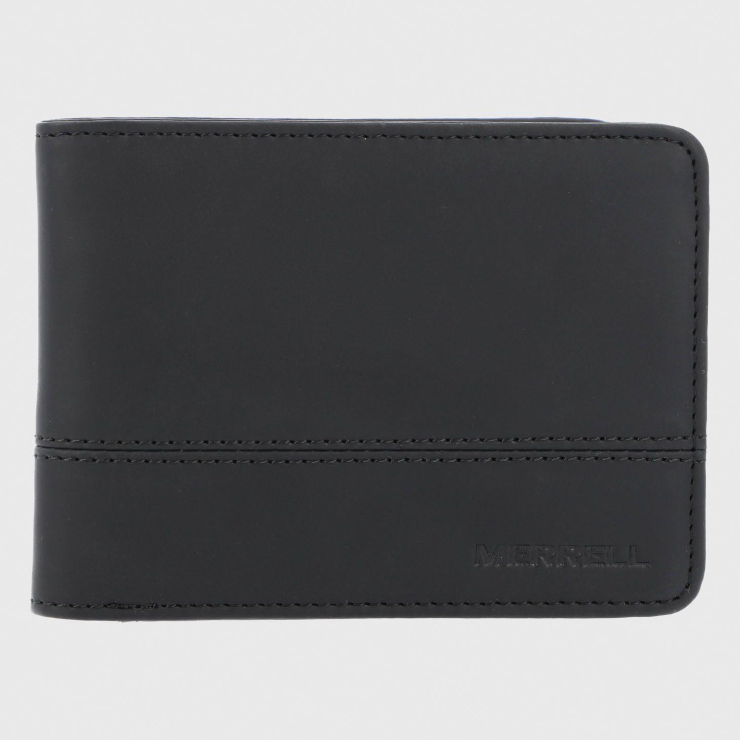 Billetera Unisex Boston Recycled Leather Negro-0