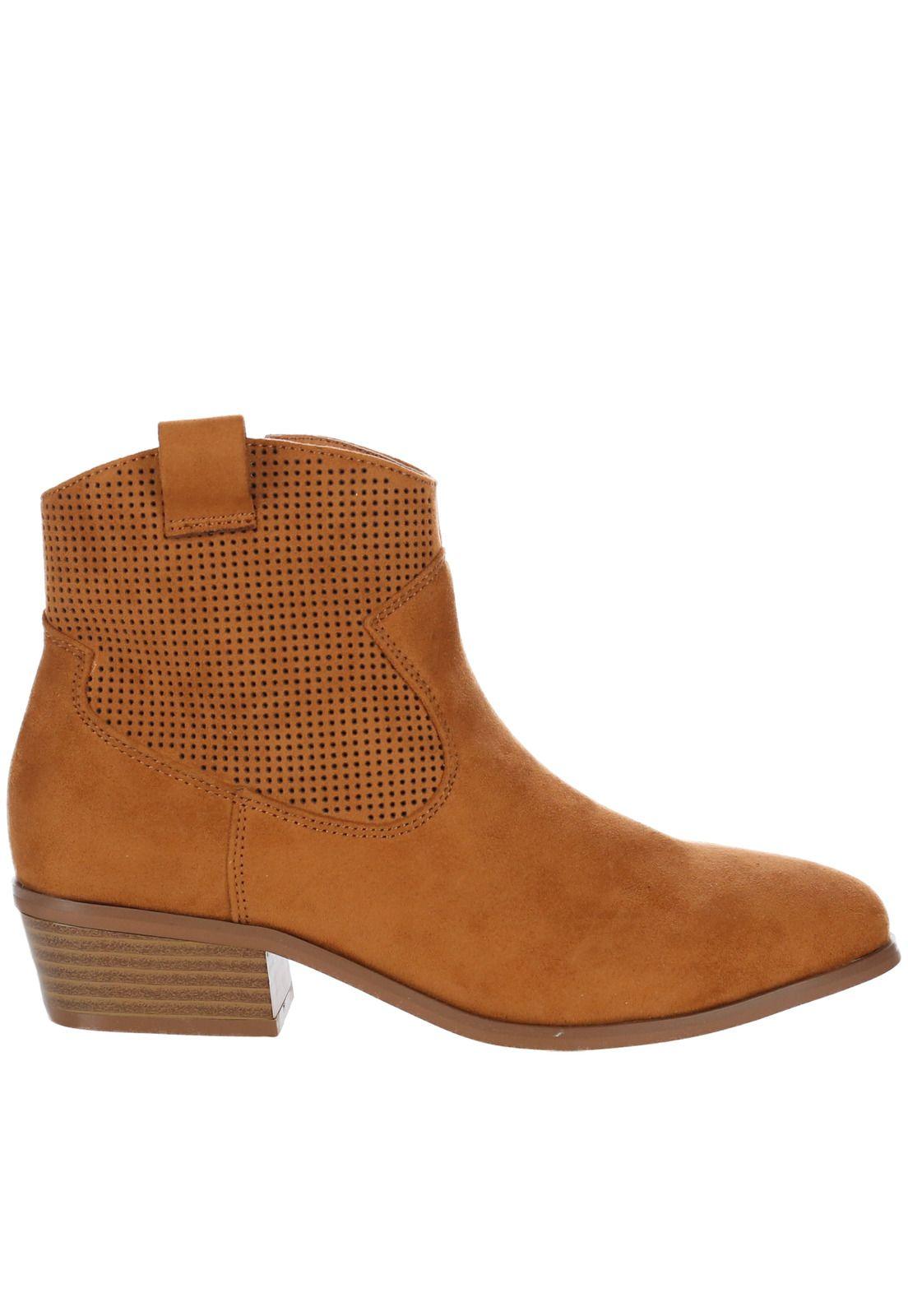 Botín Mujer Figaro Camel-0