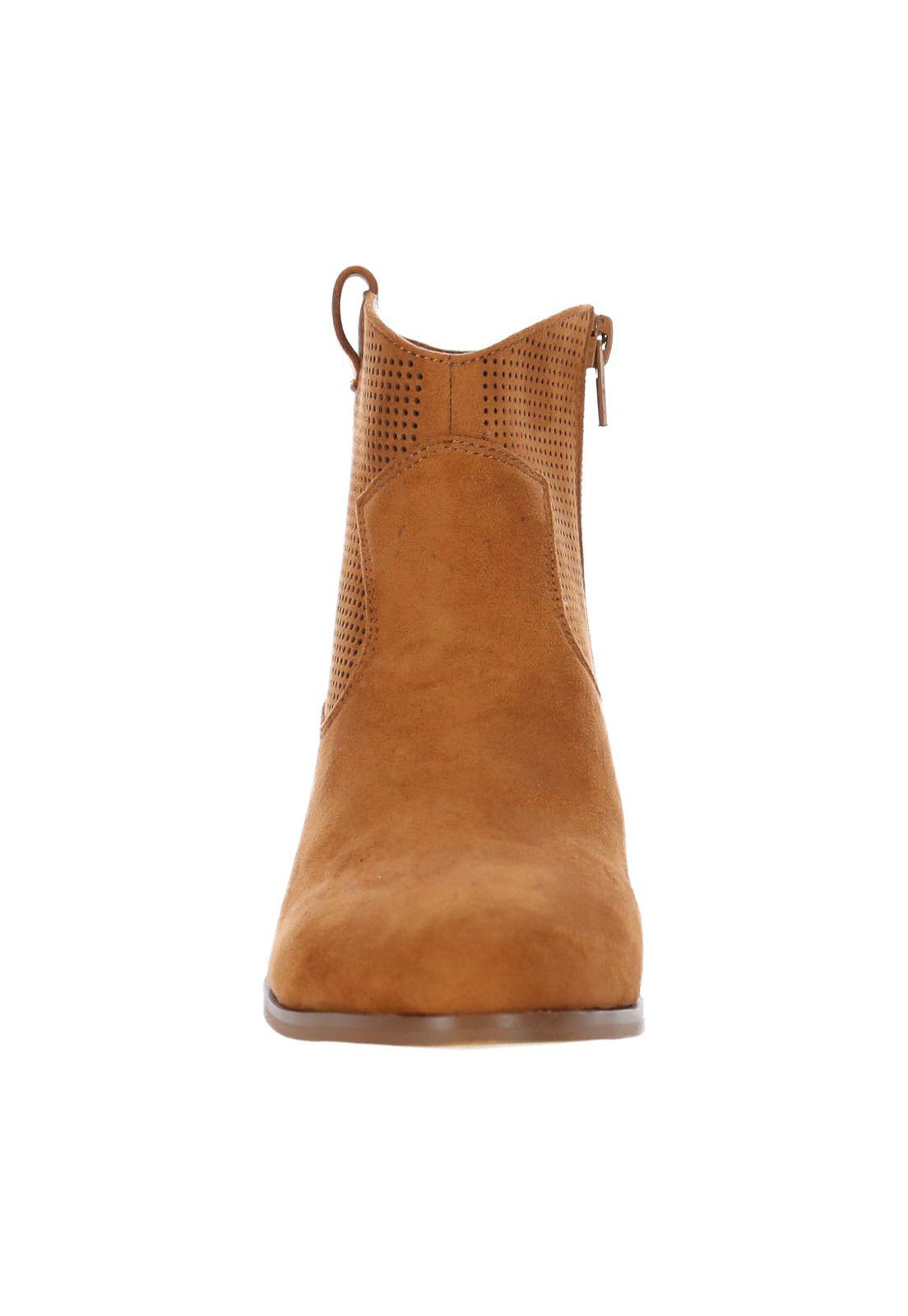 Botín Mujer Figaro Camel-2