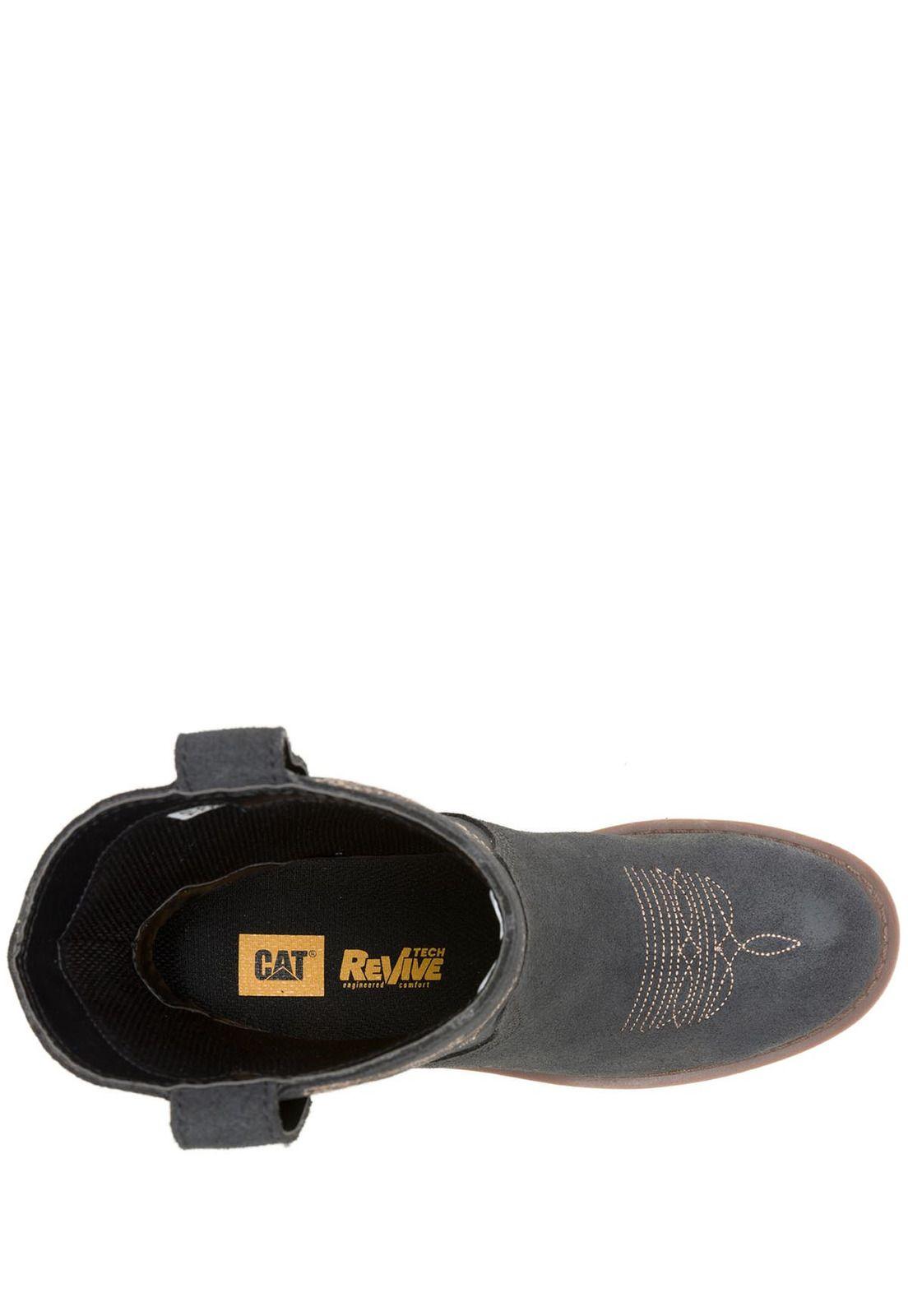 Bota Texana Gamuza Rewrite Frontier Mujer Negra-6