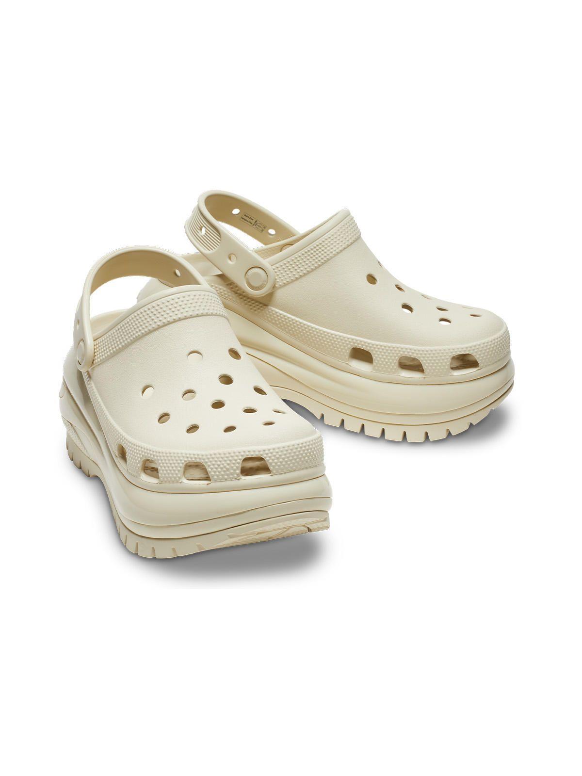 Zueco Crocs Mujer Mega Crush Clog Beige-3