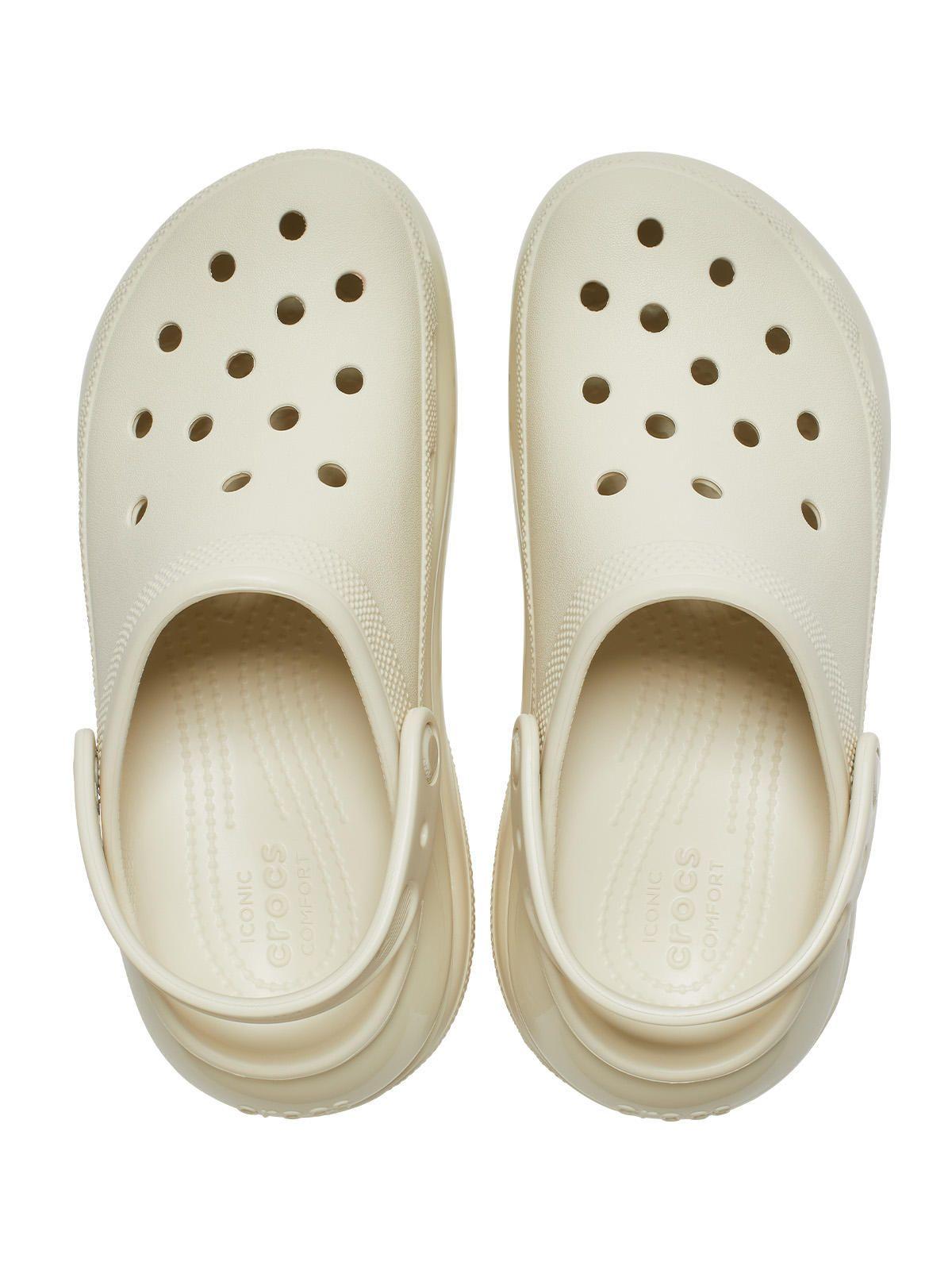 Zueco Crocs Mujer Mega Crush Clog Beige-4