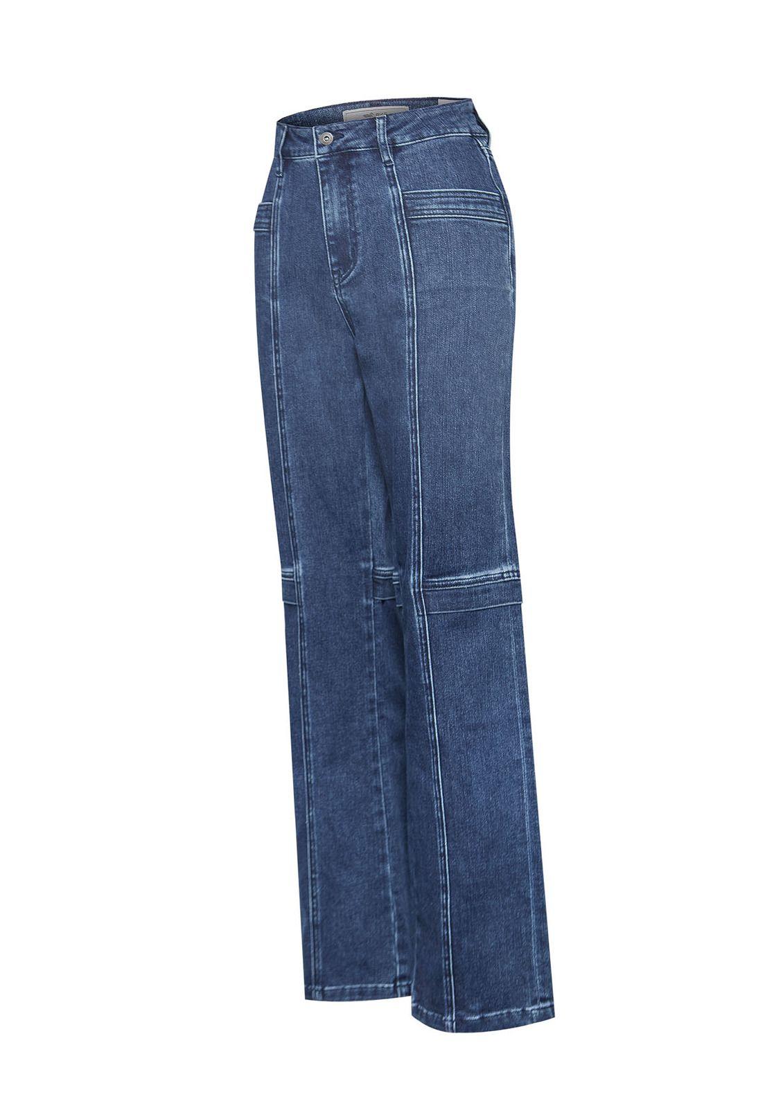 Jeans Algodón Mujer Traful Azul-0