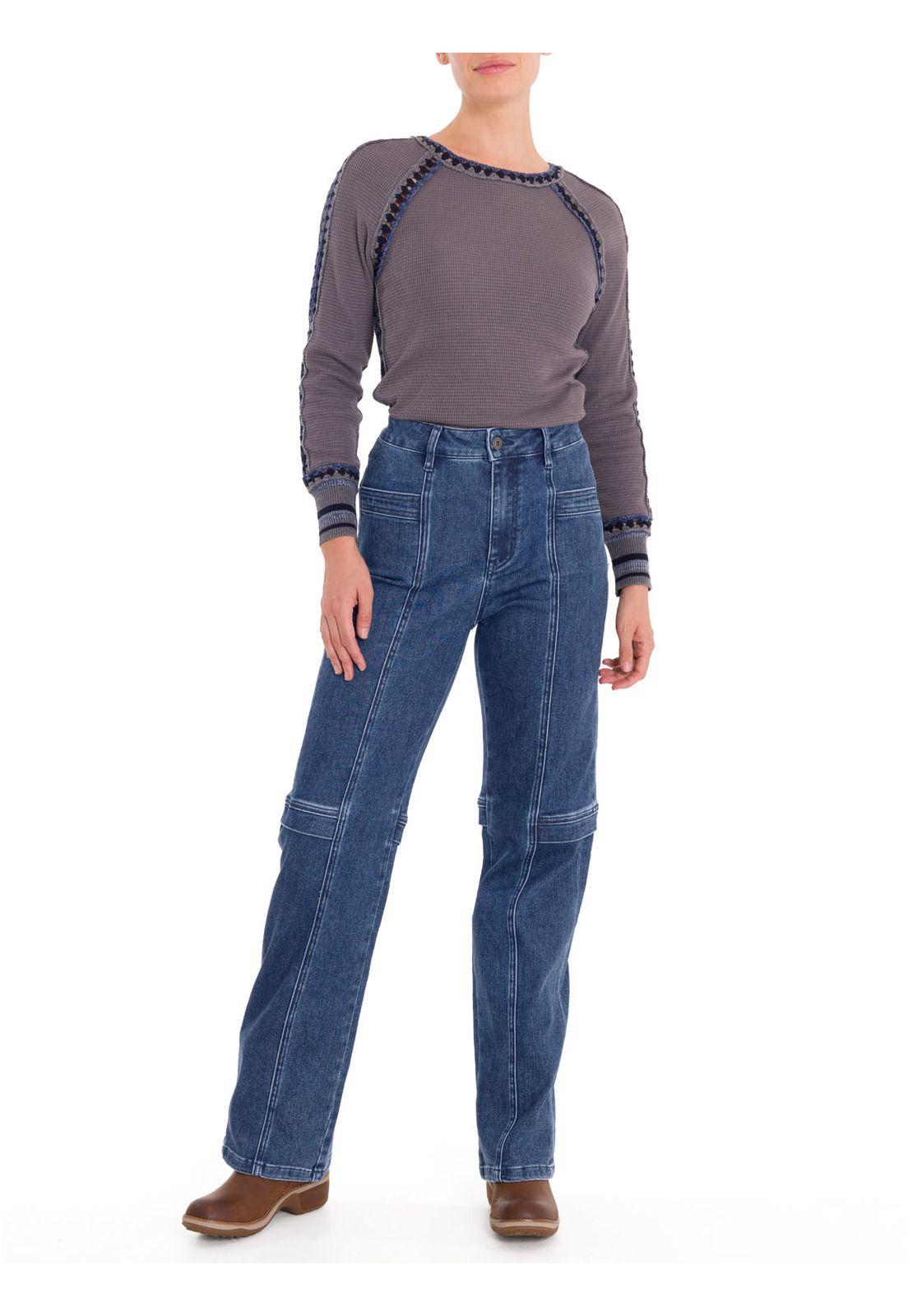 Jeans Algodón Mujer Traful Azul-9
