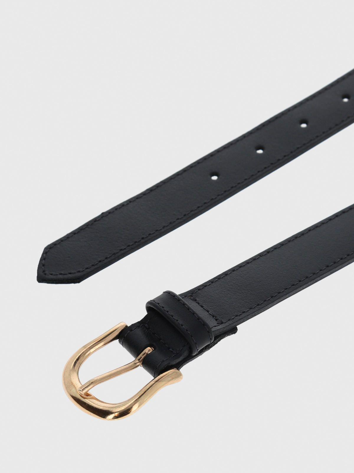 Cinturon Cuero Mujer Vanny Negro-2