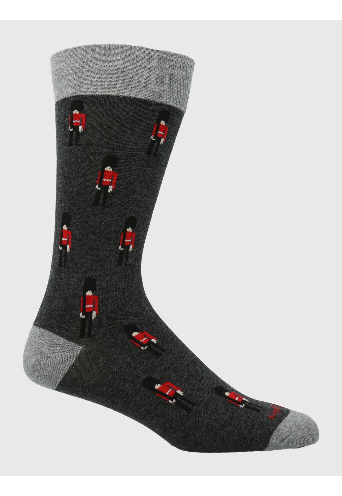 Calcetín Algodón Hombre C Guard Uk Gris-0