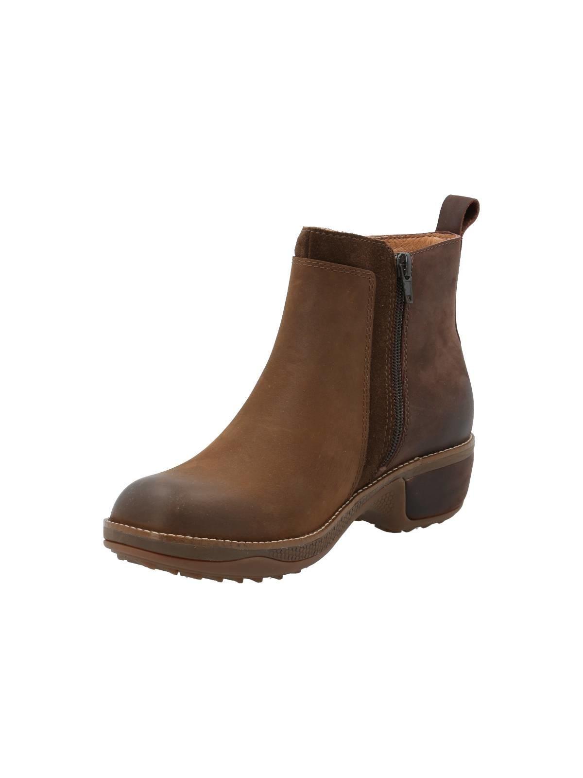 Botín Cuero Mujer Silva Café-4