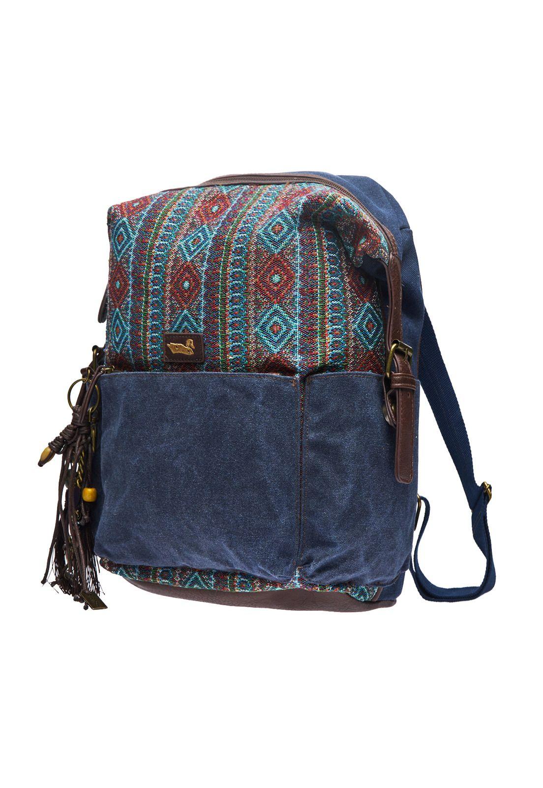 Mochila Mujer Viena Back Azul-1