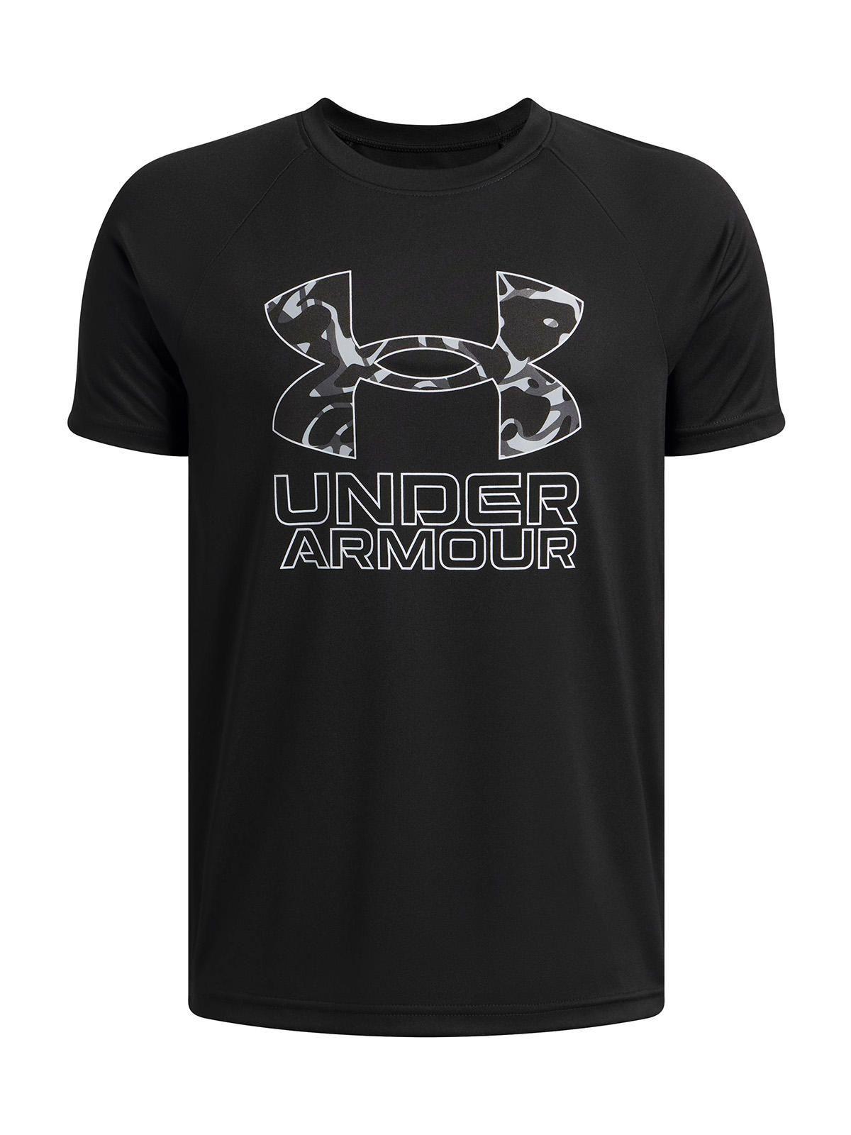 Polera M/C Niño Tech Hybrid Print Negro-0