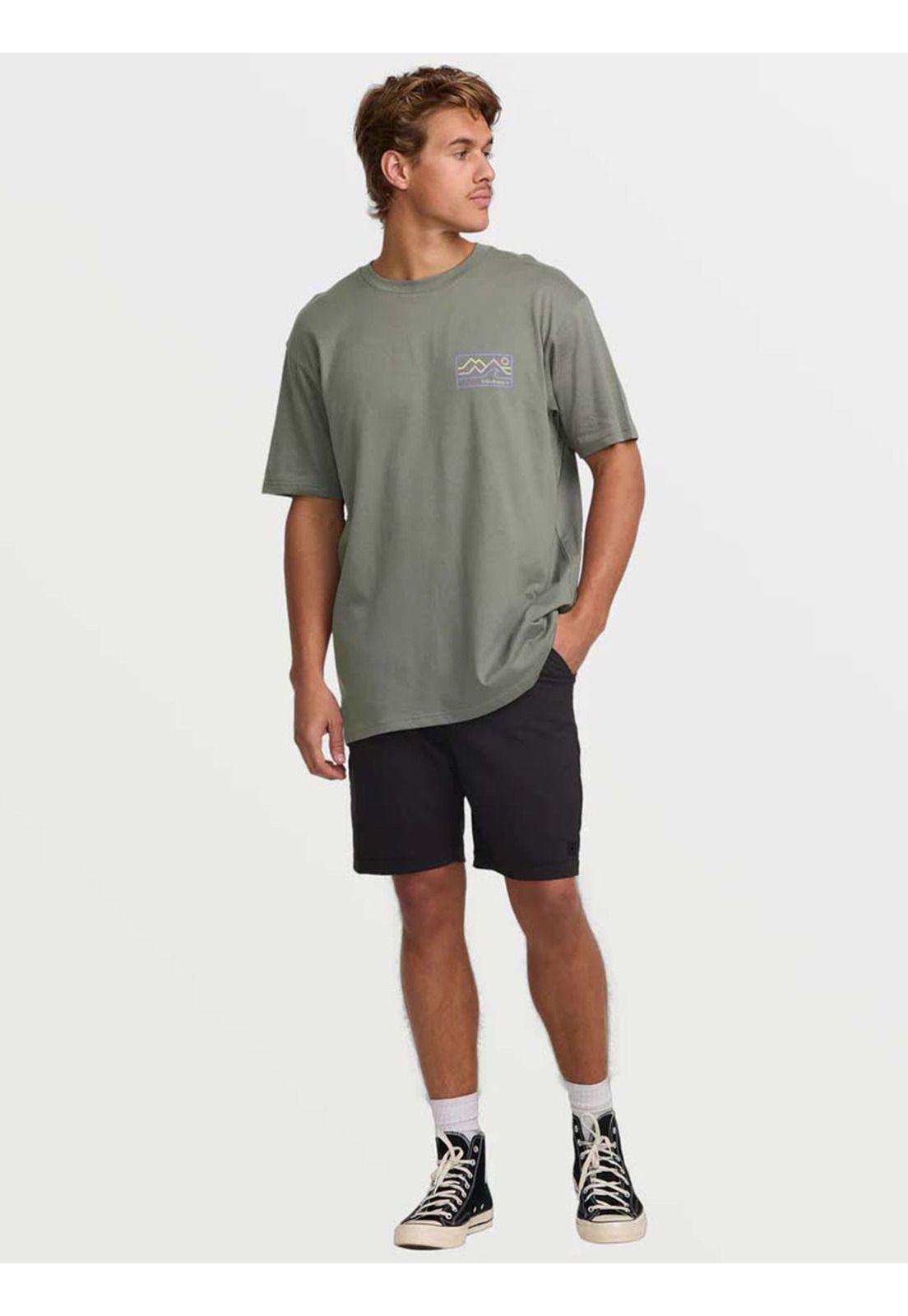 Polera Manga Corta Hombre Range A/Div Gris Billabong-4