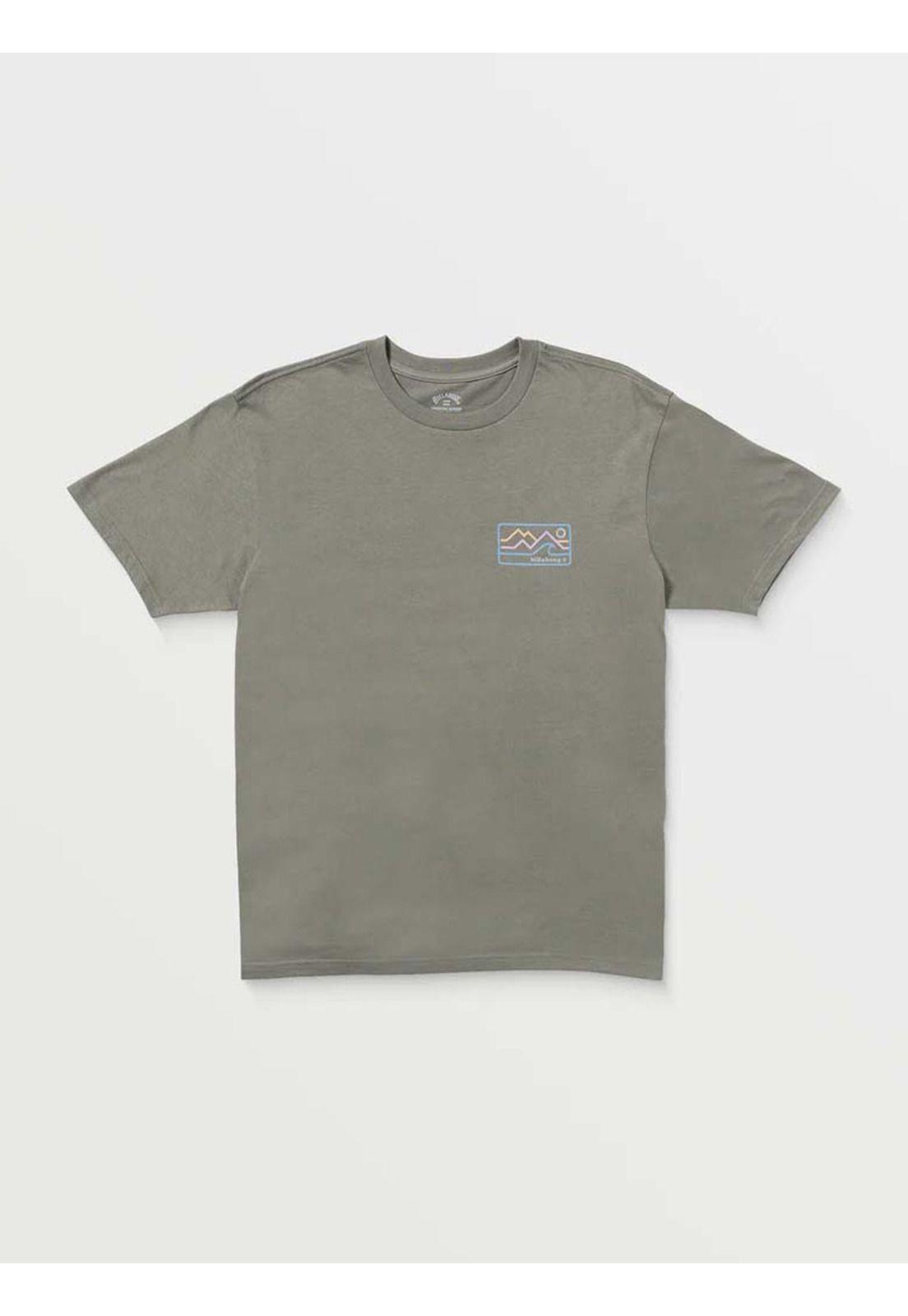 Polera Manga Corta Hombre Range A/Div Gris Billabong-5