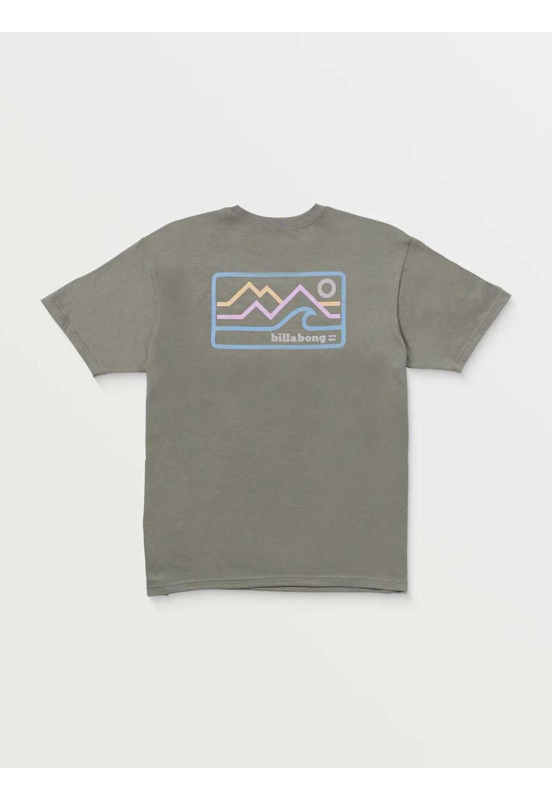 Polera Manga Corta Hombre Range A/Div Gris Billabong-6