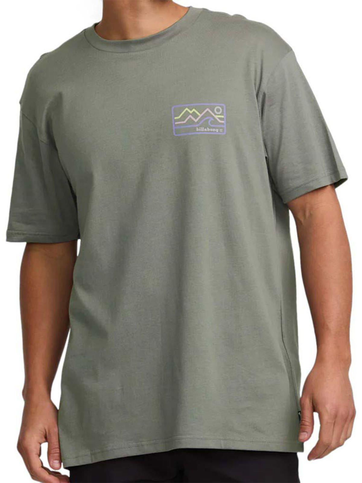 Polera Manga Corta Hombre Range A/Div Gris Billabong-0