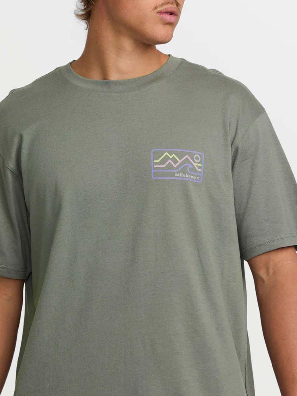 Polera Manga Corta Hombre Range A/Div Gris Billabong-3