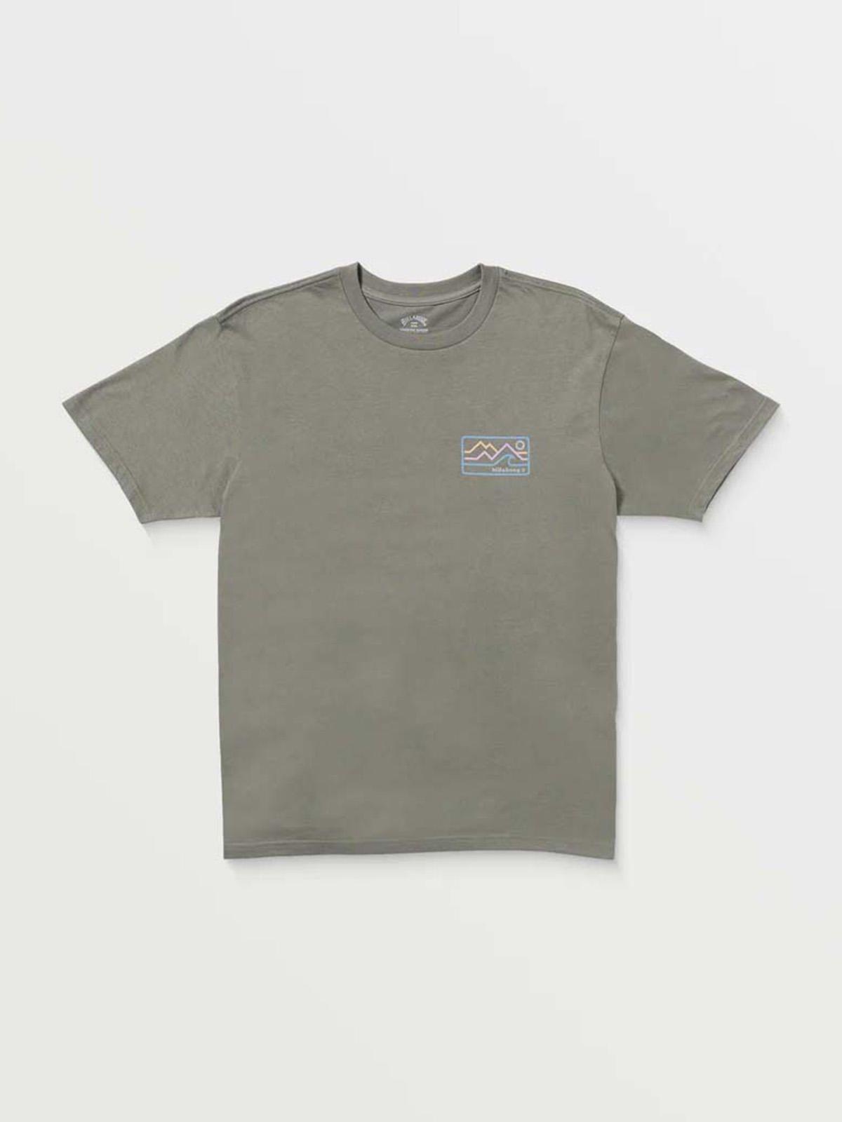Polera Manga Corta Hombre Range A/Div Gris Billabong-5