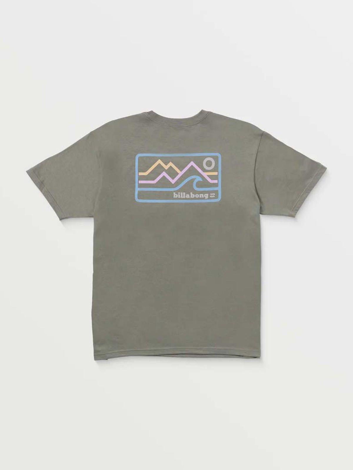 Polera Manga Corta Hombre Range A/Div Gris Billabong-6