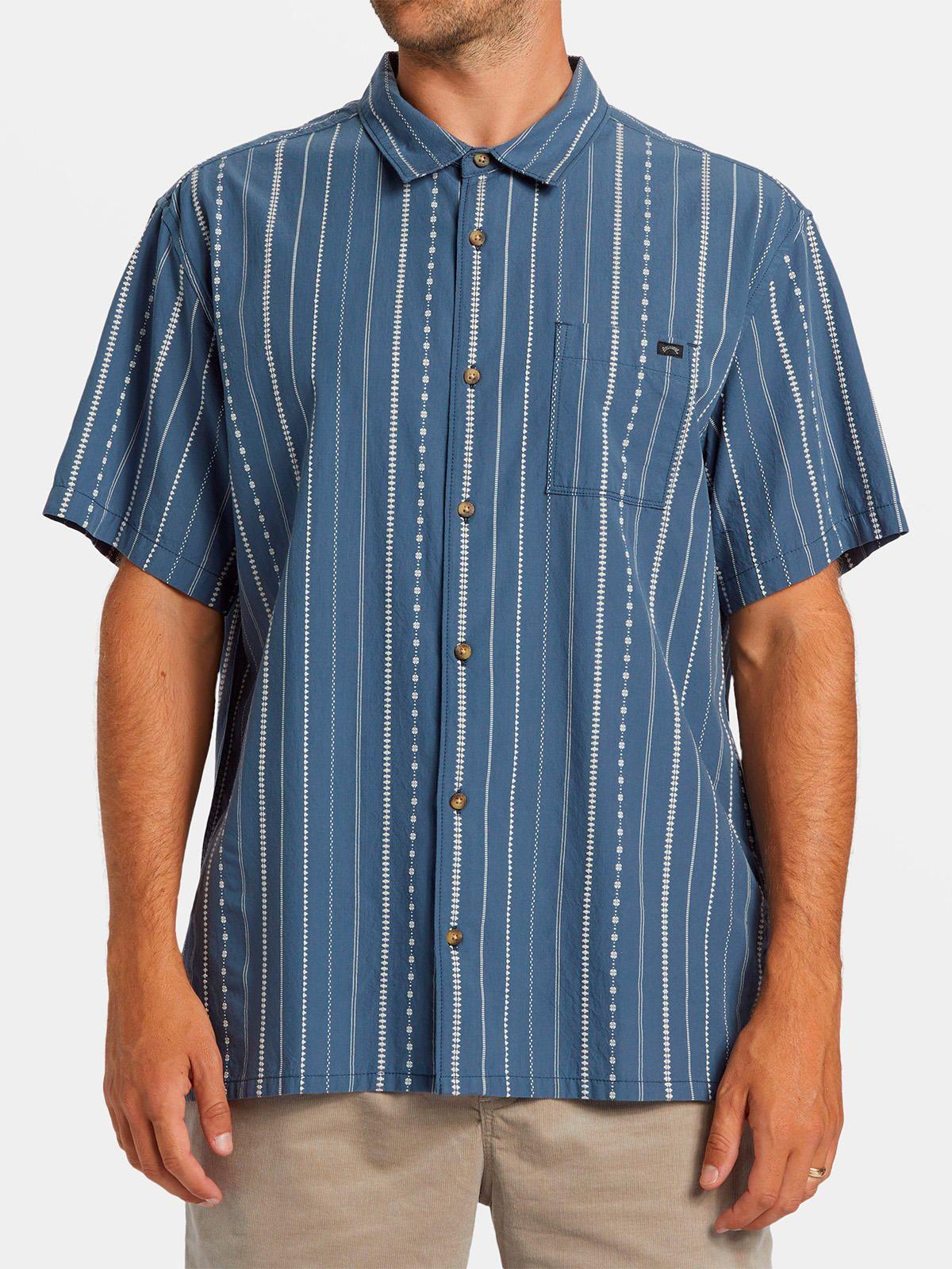Camisa Hombre Sundays Jacquard Azul-1