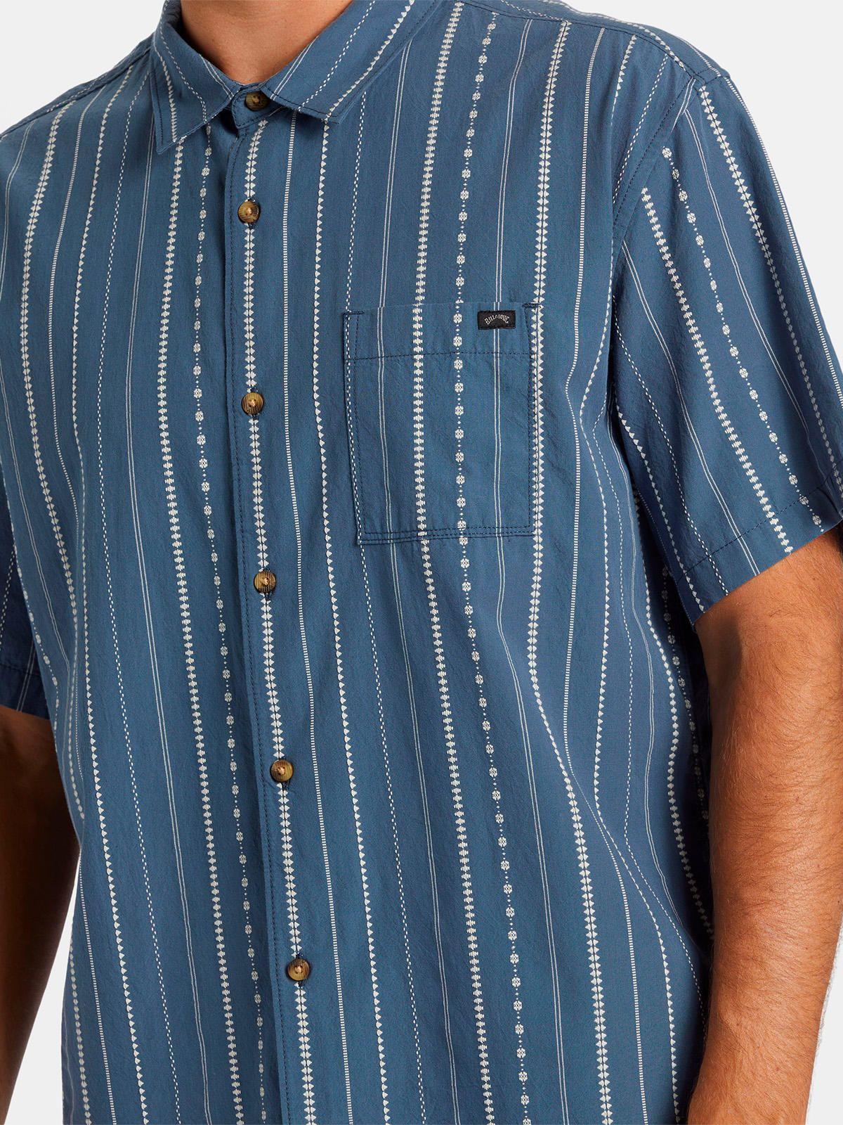 Camisa Hombre Sundays Jacquard Azul-2