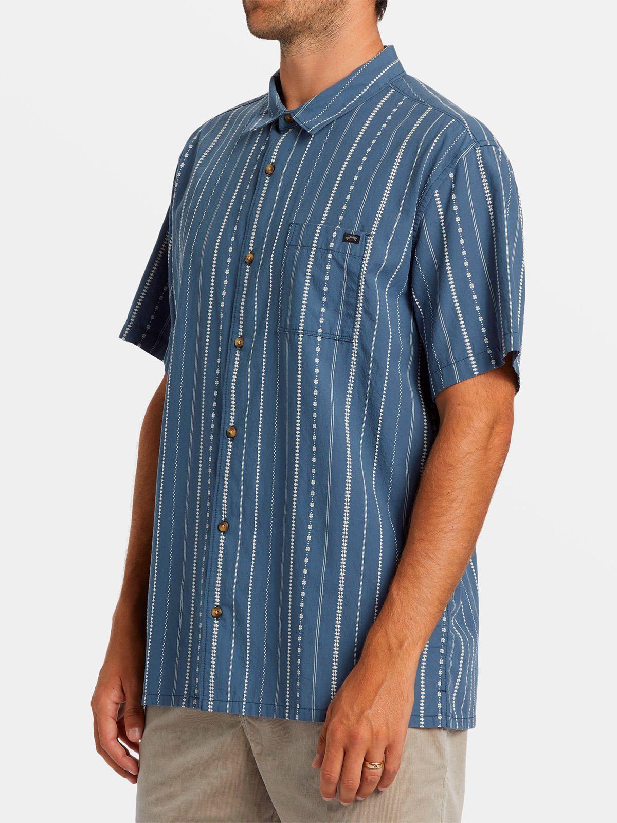 Camisa Hombre Sundays Jacquard Azul-4
