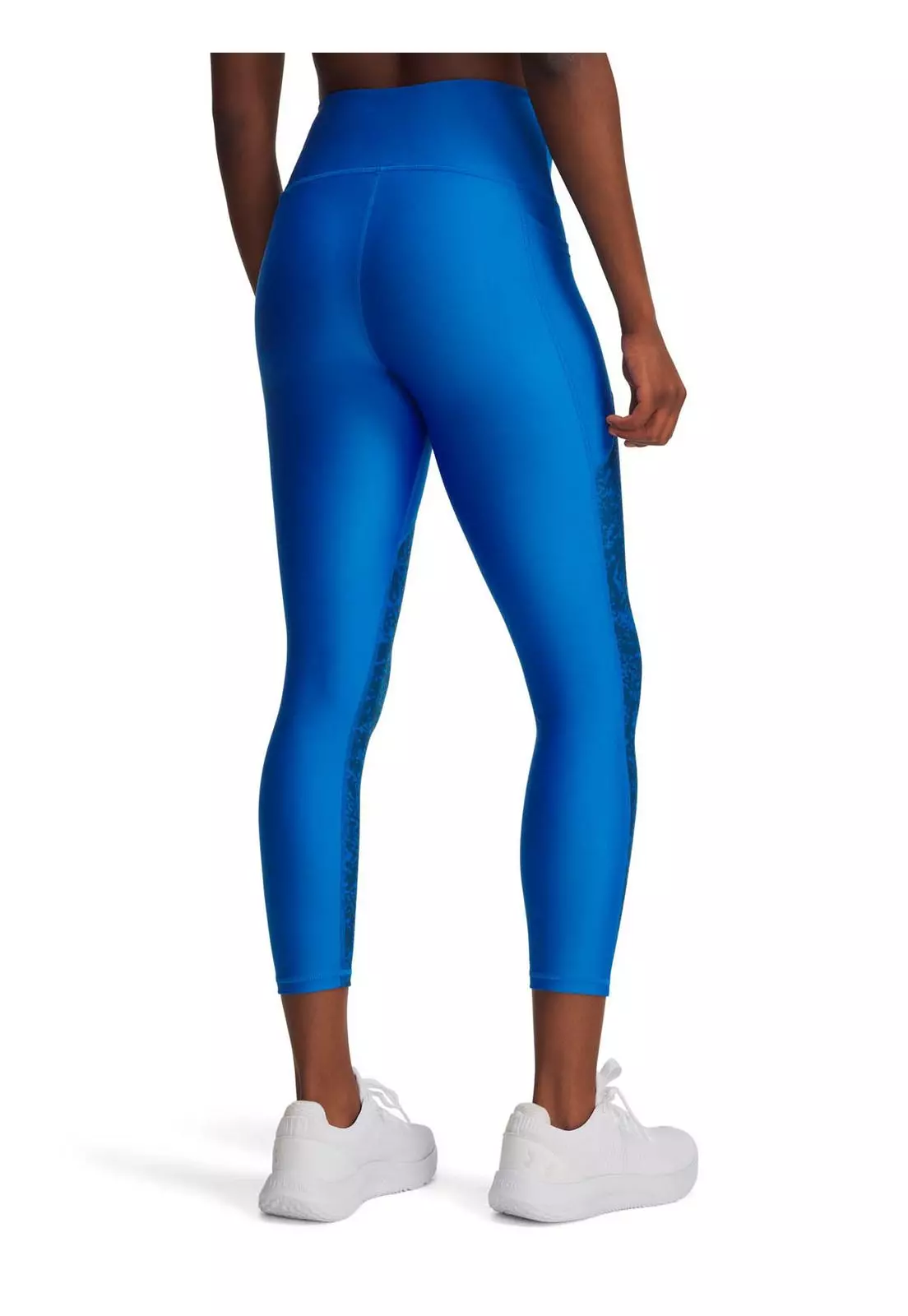 Calza Training para mujer Tech Printed Panel Azul -1