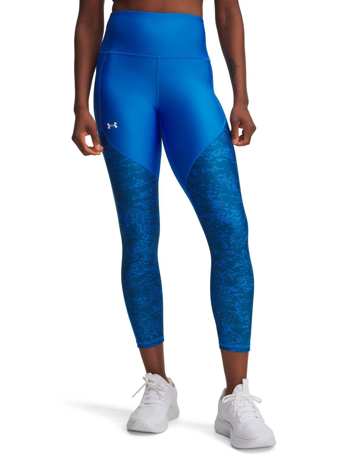 Calza Training para mujer Tech Printed Panel Azul -0