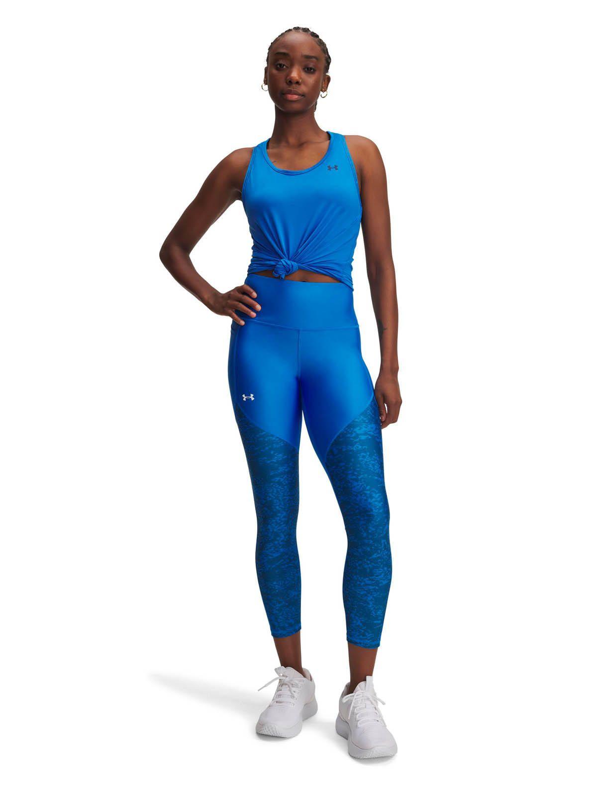 Calza Training para mujer Tech Printed Panel Azul -3