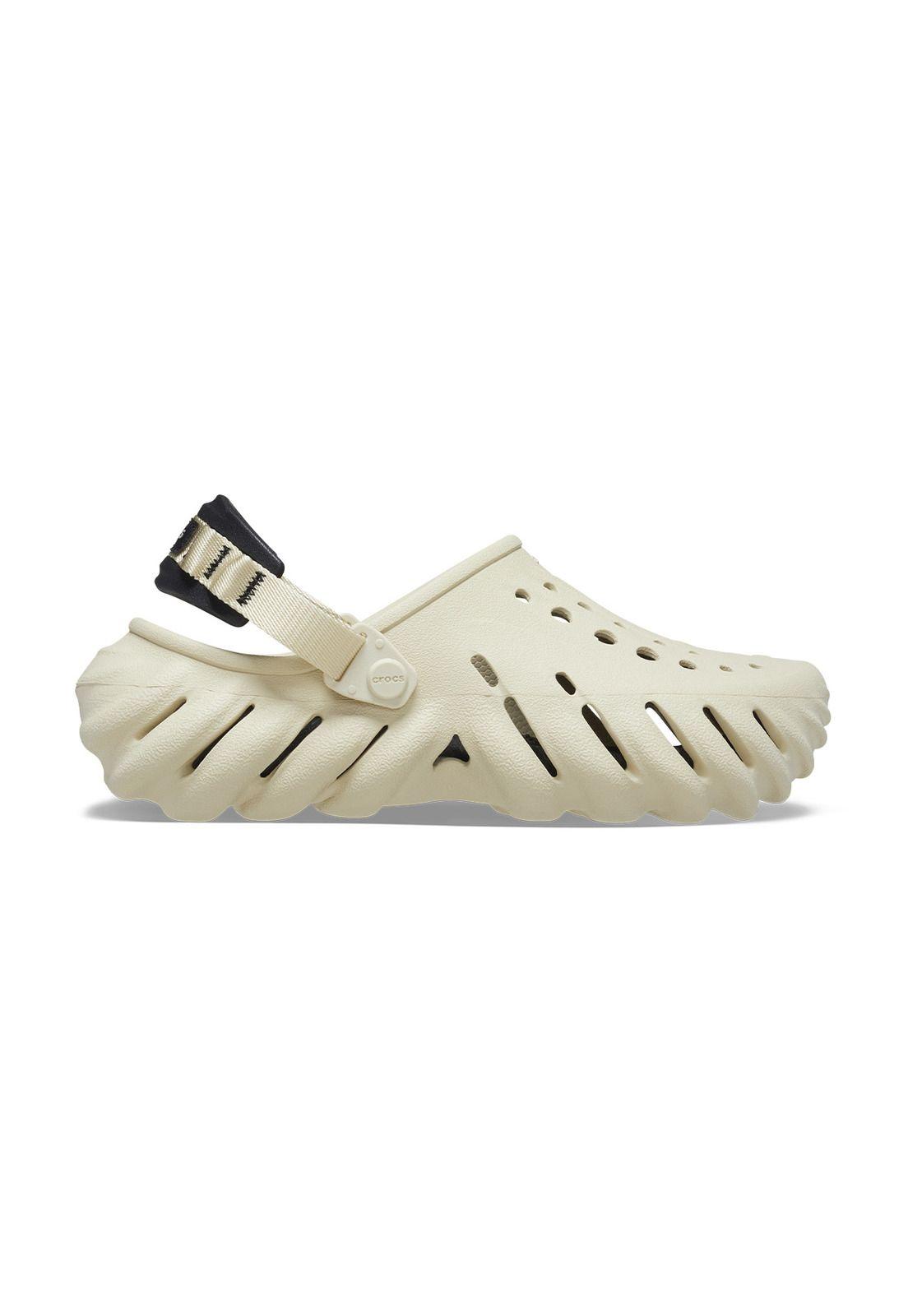 Zueco Crocs Mujer Echo Clog Beige-0