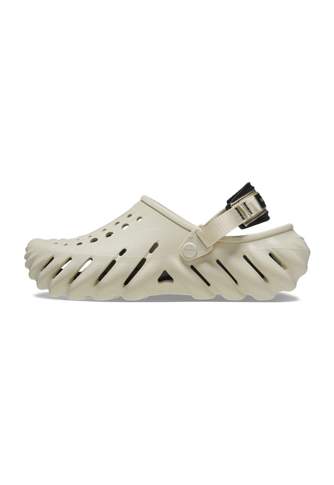 Zueco Crocs Mujer Echo Clog Beige-1