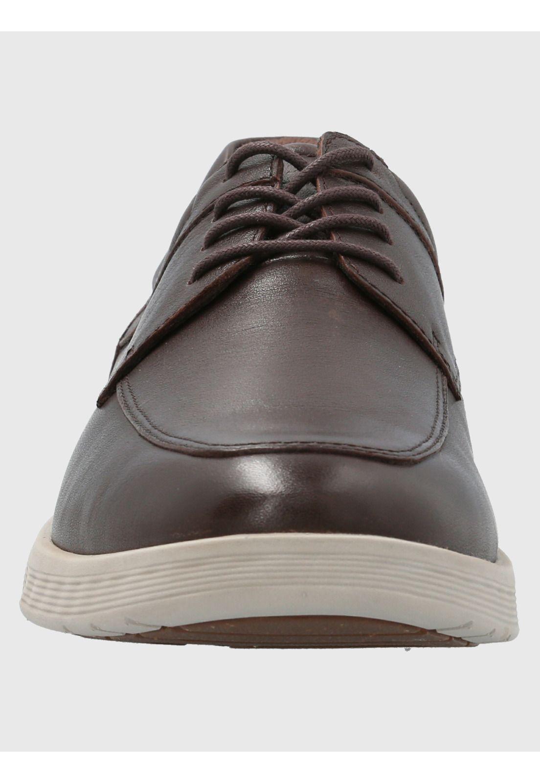 Zapato Cuero Hombre Spinal Center Café-3