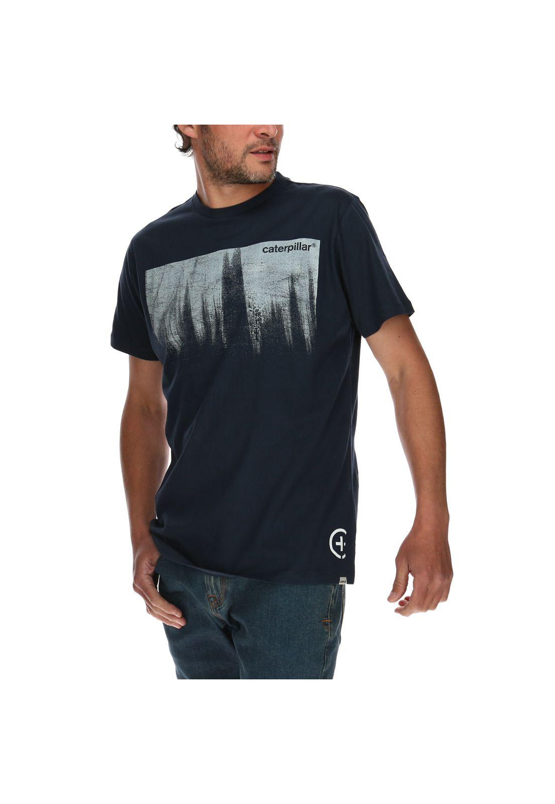 Polera Hombre Contech Negative Space Azul-1