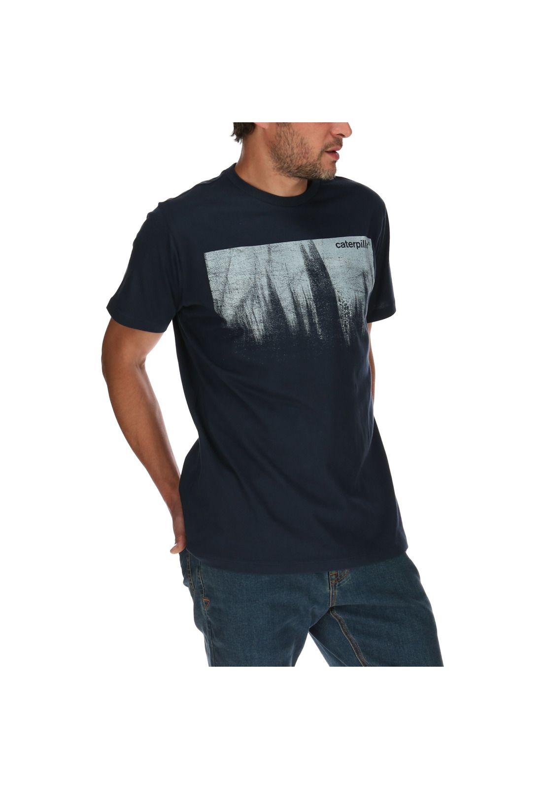 Polera Hombre Contech Negative Space Azul-3