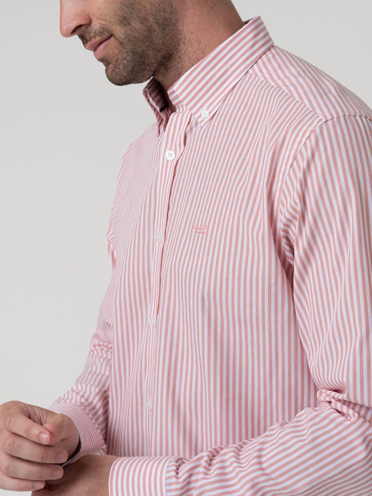 Camisa Algodón Hombre Windsor Rosado-6