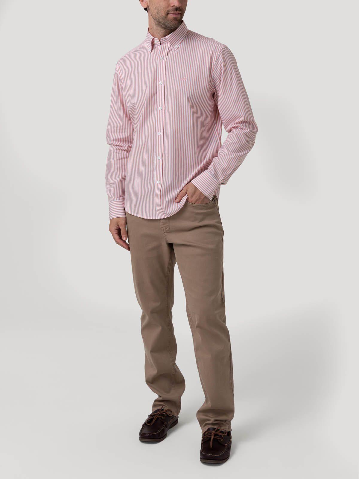 Camisa Algodón Hombre Windsor Rosado-7