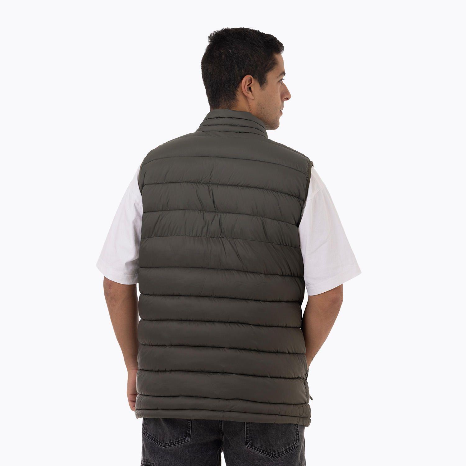 Parka Sin Mangas Hombre Hazeis Verde-3