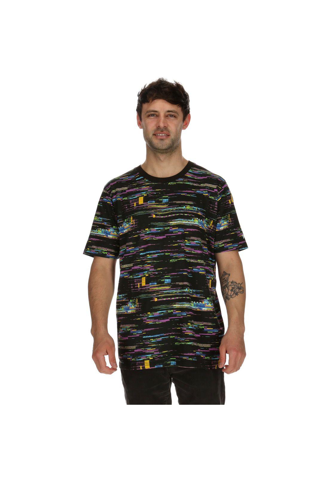 Polera M/C Hombre Full Glich Ss Negro 7Veinte-0