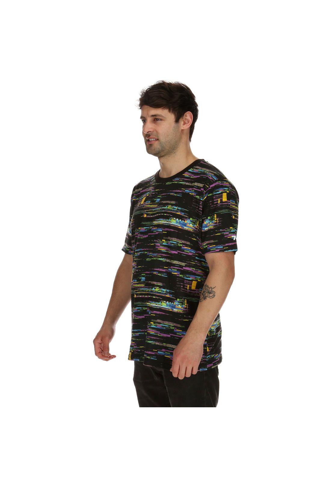 Polera M/C Hombre Full Glich Ss Negro 7Veinte-1