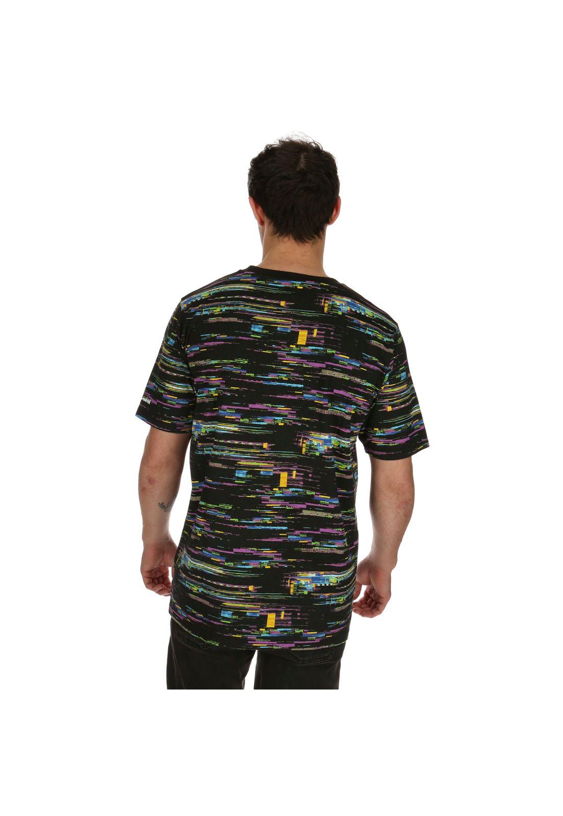 Polera M/C Hombre Full Glich Ss Negro 7Veinte-2