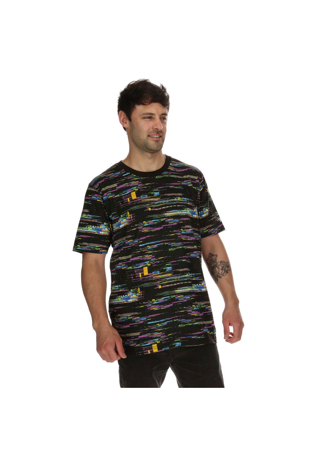 Polera M/C Hombre Full Glich Ss Negro 7Veinte-3