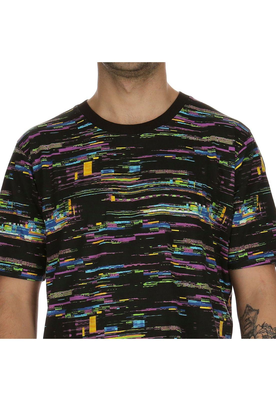 Polera M/C Hombre Full Glich Ss Negro 7Veinte-4