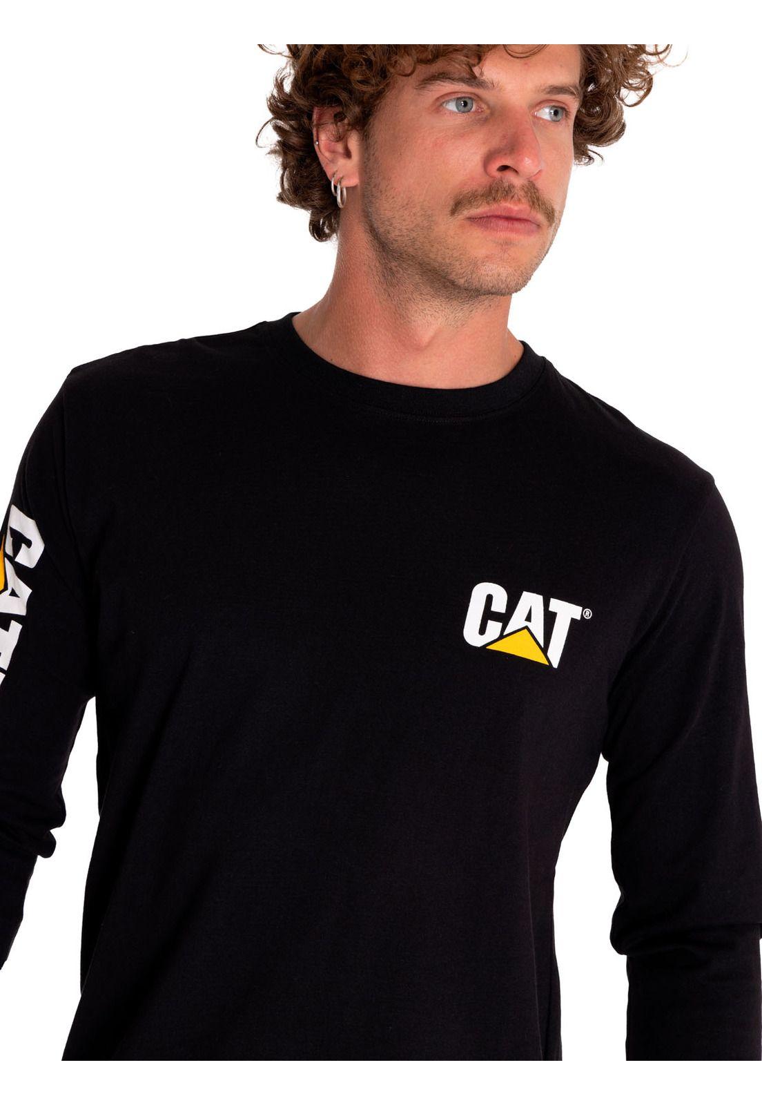 Polera Manga Larga Hombre Trademark Slim Negro-4