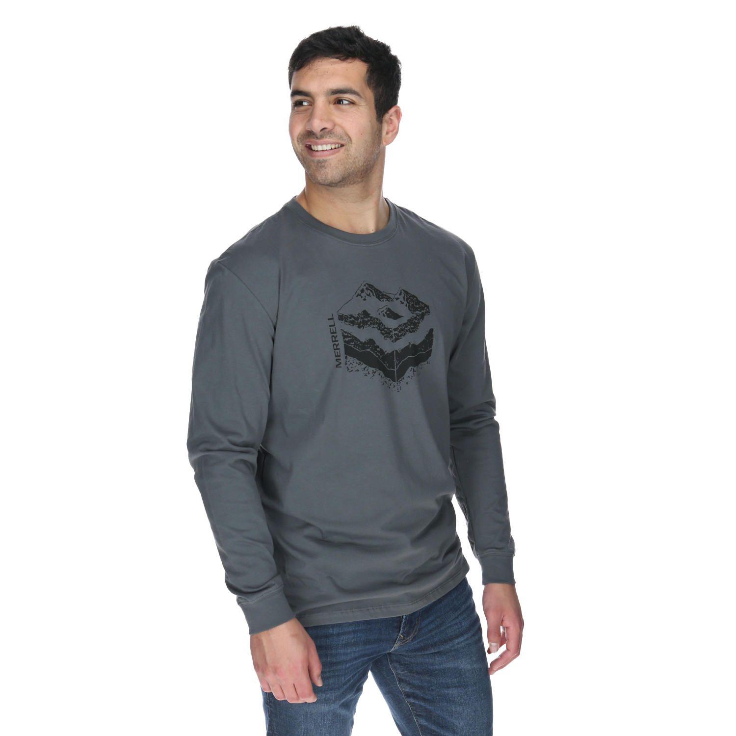 Polera Hombre Ground Long Sleeve Gris-3