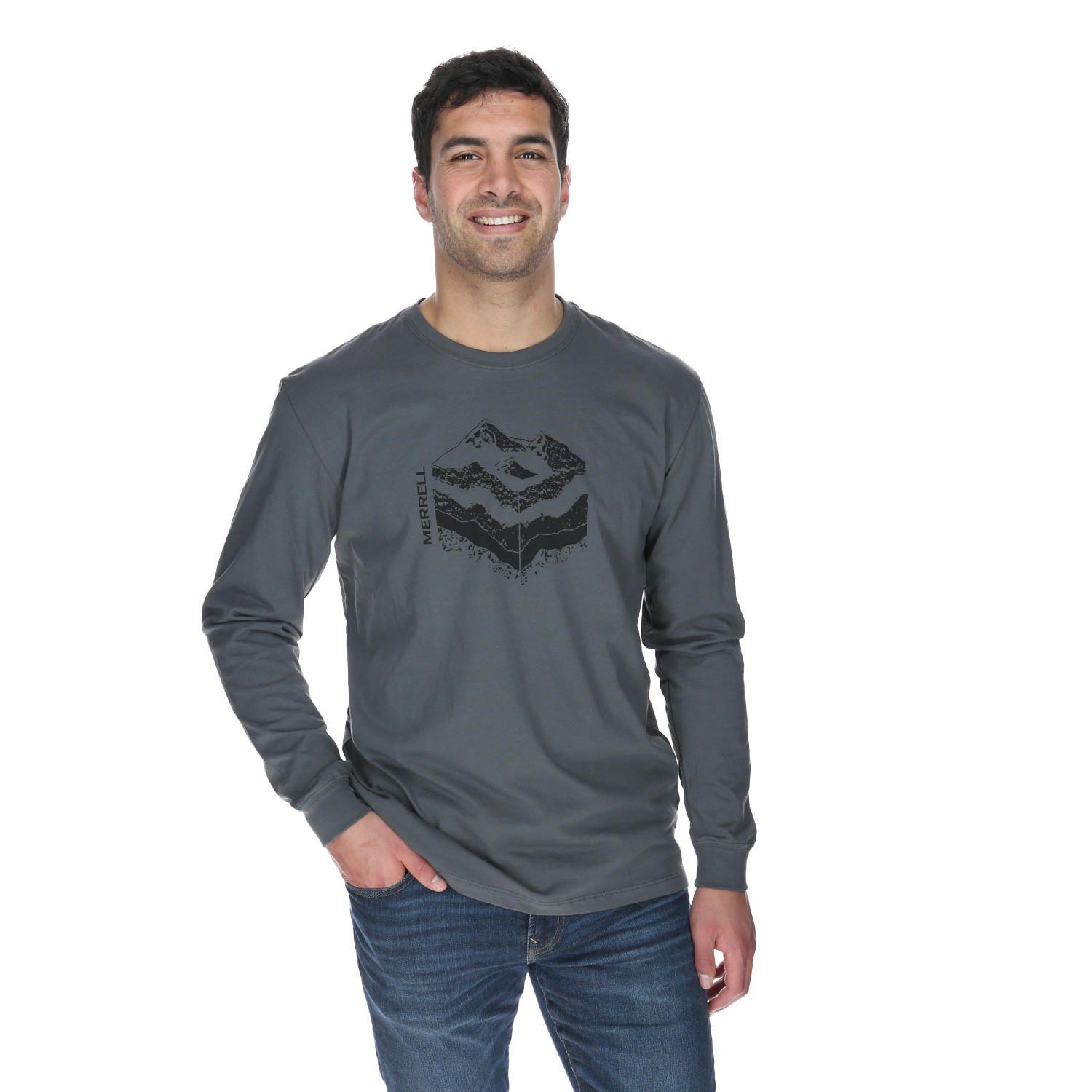 Polera Hombre Ground Long Sleeve Gris-4