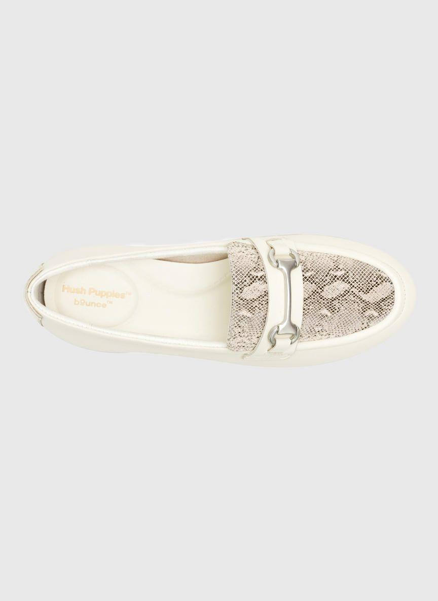 Mocasin Cuero Mujer AliceBit Loafer Blanco-5