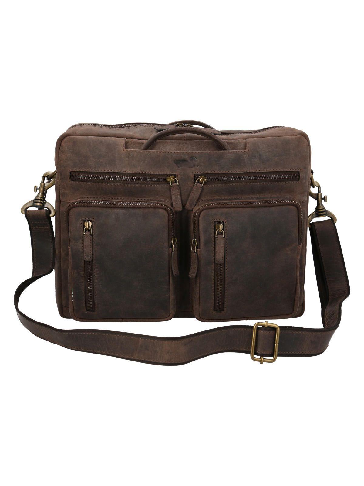 Maletin Cuero Hombre Ks Kurt Backbag Café-6